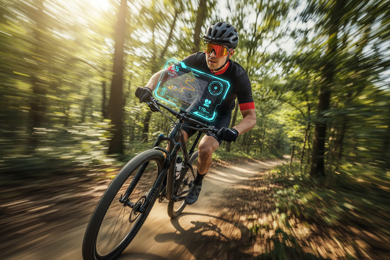 Hero - Acción ciclista bosque